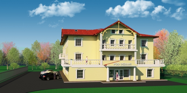 Przebudowa hotelu, Rudna Mała